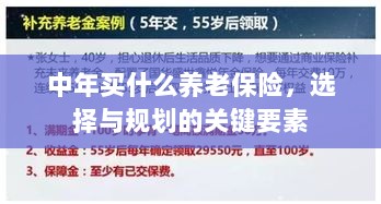 中年养老保险选择与规划的关键要素解析-图1