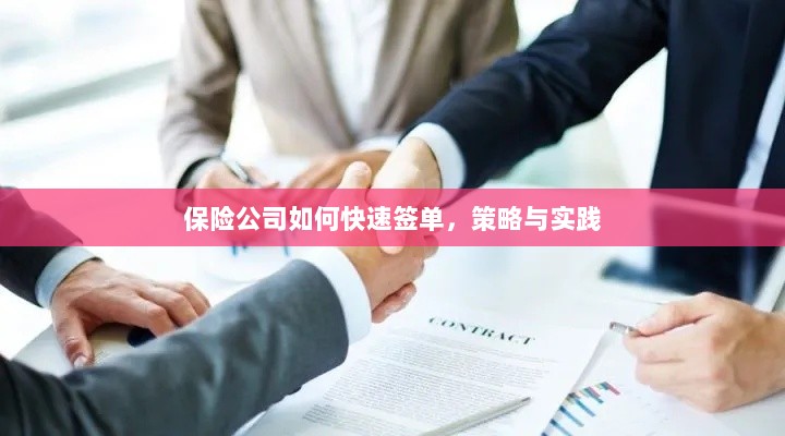 保险公司快速签单策略与实践指南-图1