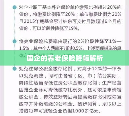 国企养老保险降幅深度解析-图1 国企养老保险降幅深度解析-图1