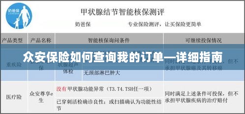 众安保险订单查询指南,如何查看您的保险订单?-图1 众安保险订单查询指南,如何查看您的保险订单?-图1