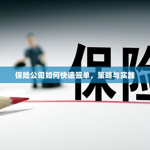 保险公司快速签单策略与实践指南-图1