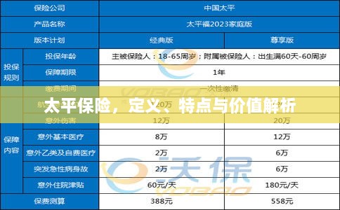 太平保险，定义、特色与价值深度解析-图1