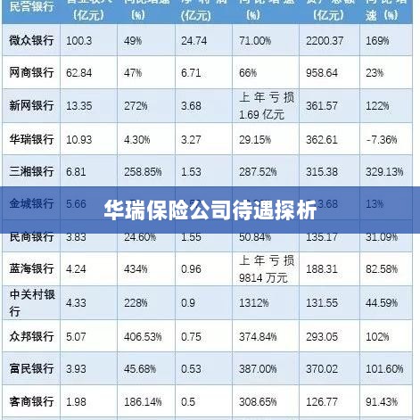 华瑞保险公司员工待遇深度解析-图1 华瑞保险公司员工待遇深度解析-图1