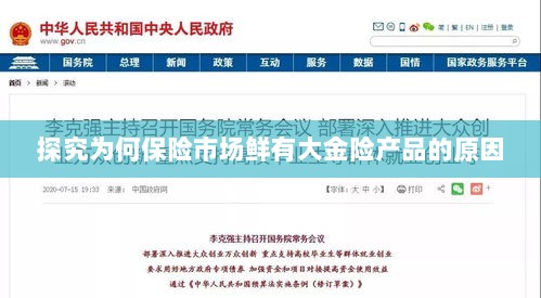 大金险产品稀缺,探究保险市场的现状与原因-图1 大金险产品稀缺,探究保险市场的现状与原因-图1