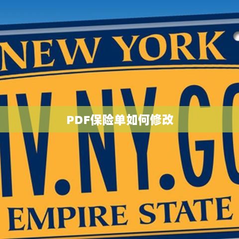 PDF保险单修改指南-图1 PDF保险单修改指南-图1