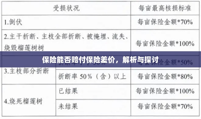 保险能否赔付保险差价，深度解析与探讨-图1