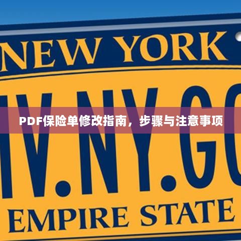 PDF保险单修改指南，步骤详解与注意事项-图1