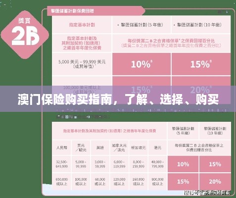 澳门保险购买全攻略，了解、选择与购买指南-图1