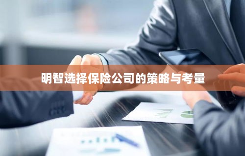 明智选择保险公司的策略与考量指南-图1