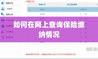 网上查询保险缴纳情况攻略-图1 网上查询保险缴纳情况攻略-图1