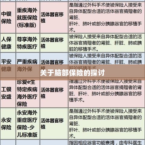 脑部保险,深度探讨与解析-图1 脑部保险,深度探讨与解析-图1