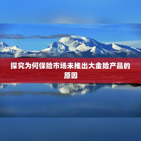 保险市场未推出大金险产品的原因探究-图1 保险市场未推出大金险产品的原因探究-图1