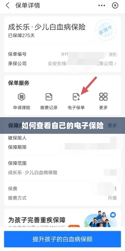 如何查看个人电子保险保单详情-图1 如何查看个人电子保险保单详情-图1