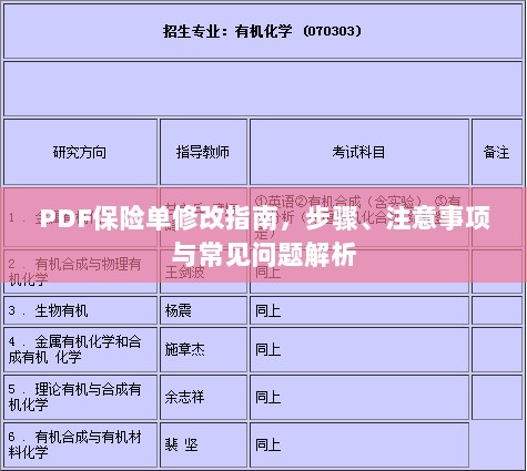 PDF保险单修改指南,步骤、注意事项及常见问题解析-图1 PDF保险单修改指南,步骤、注意事项及常见问题解析-图1