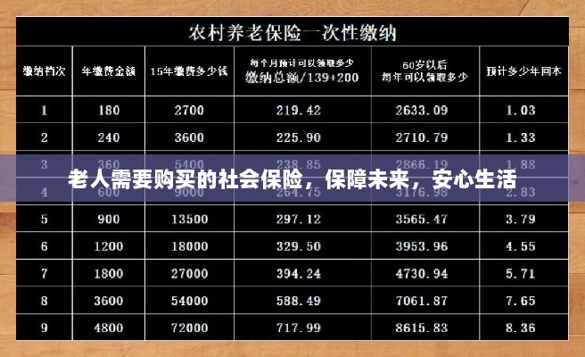 老人社会保险，保障未来，安心生活-图1