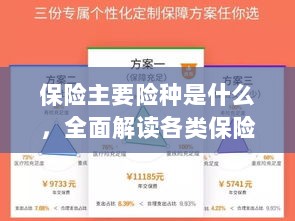 全面解读保险主要险种,各类保险险种介绍与解析-图1 全面解读保险主要险种,各类保险险种介绍与解析-图1