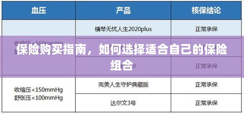 保险购买指南，如何选择适合自己的保险组合策略-图1