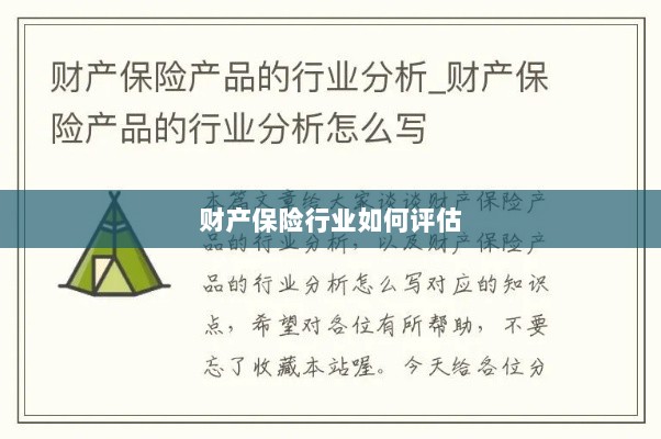 财产保险行业评估方法与策略解析-图1