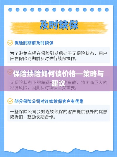 保险续险价格谈判策略与建议-图1